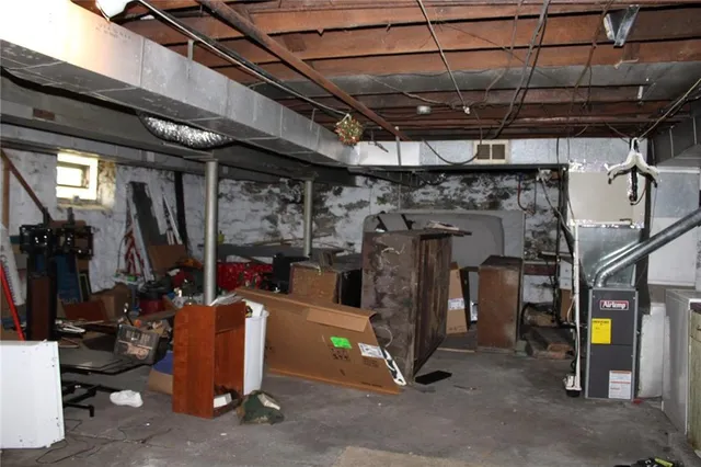 a view of a storage room with washer and dryer