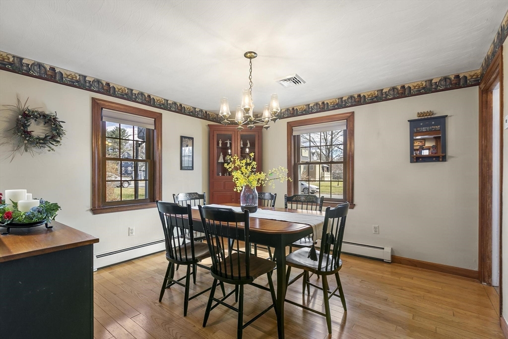 19 Dustin Road Reading, MA 01867 - Photo 18 of 33 a view of a dining room with furniture window and wooden floor