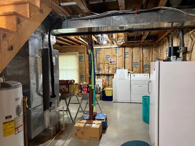 a view of storage and utility room