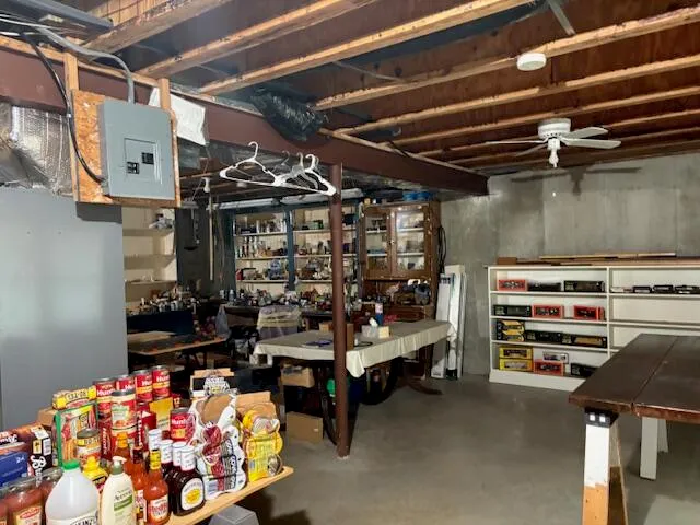 a view of store room with racks
