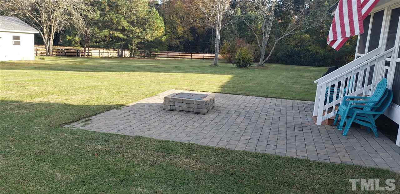 15644 Buffalo Road Wendell, NC 27591 - Photo 10 of 30 Rear Patio Fire Pit, Yard