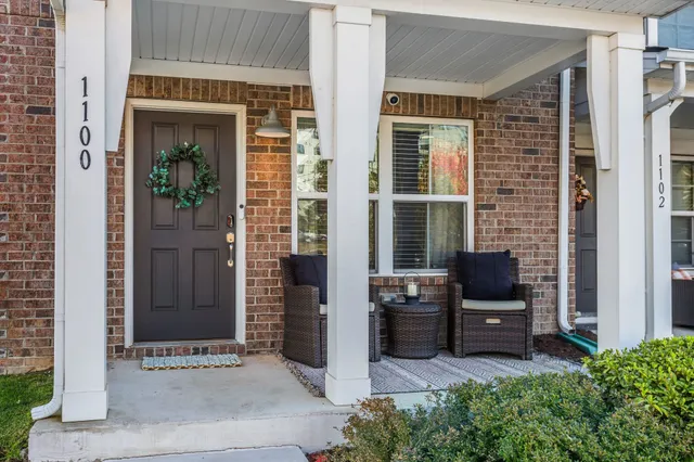front view of the house with chairs
