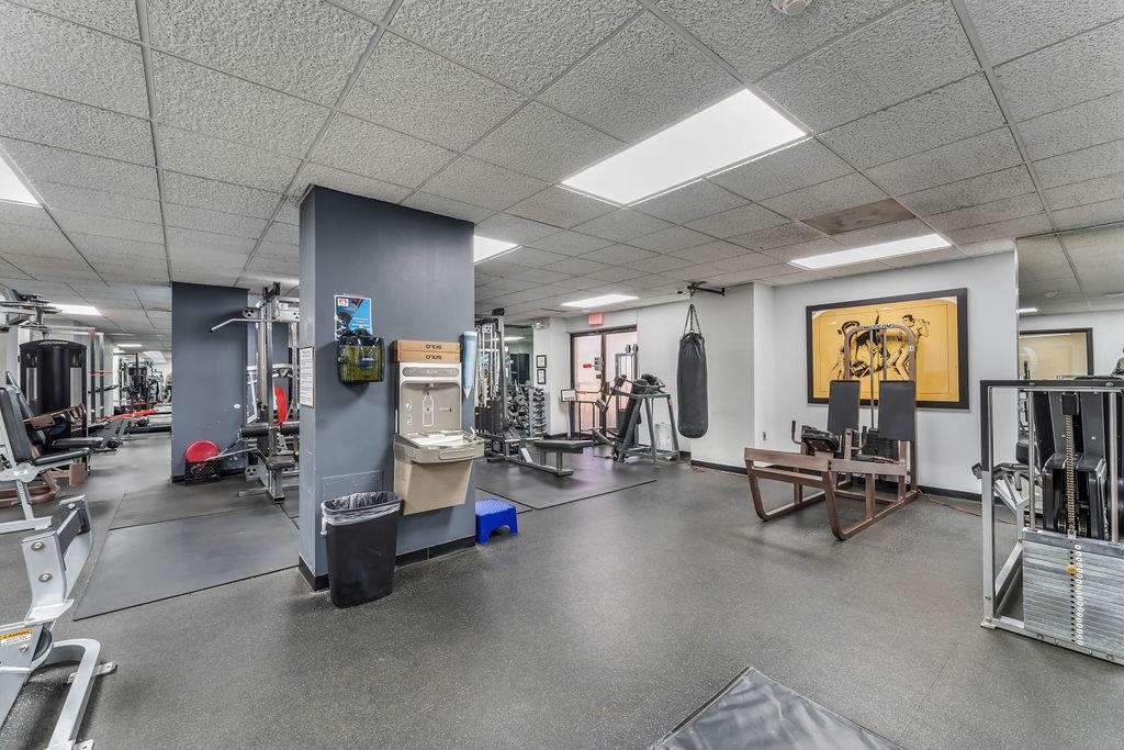 2110 Harmon Cove Tower Secaucus, NJ 07094 - Photo 41 of 50 a view of a room with gym equipment