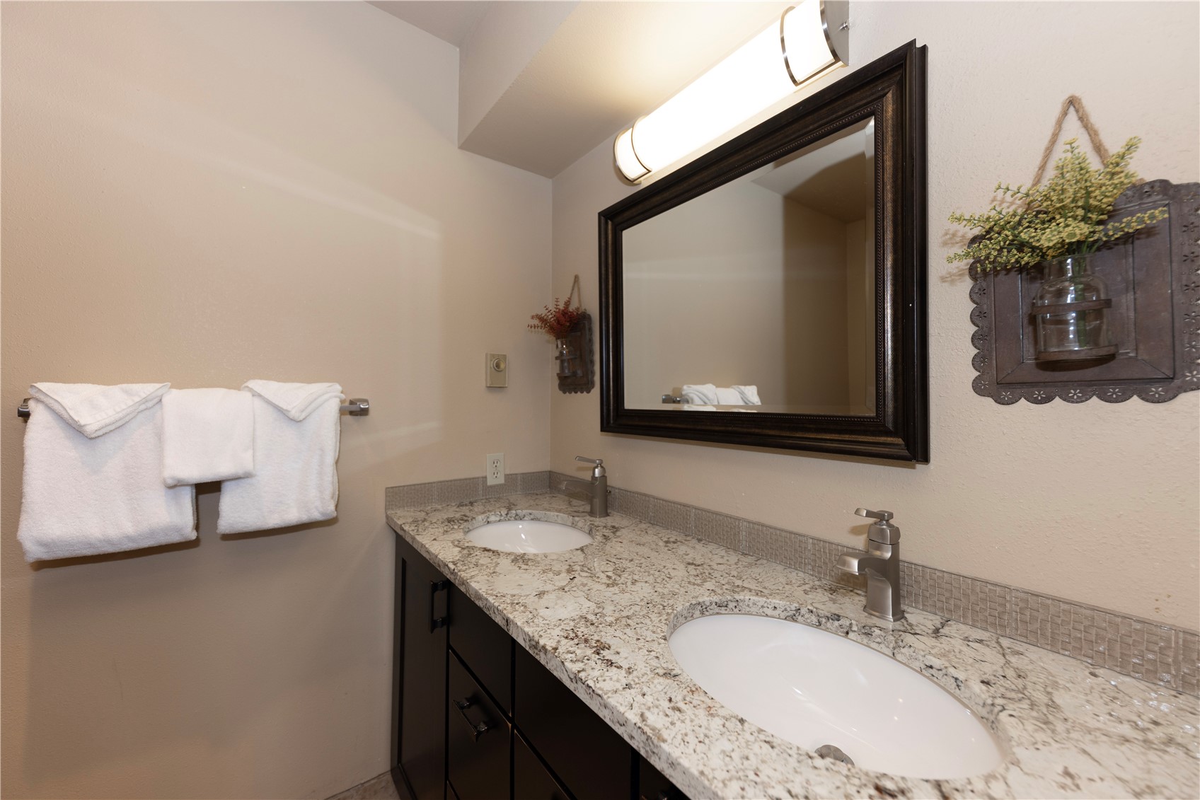 1120 Baldy Road, Unit 1120 Breckenridge, CO 80424 - Photo 27 of 38 Another recently updated bathroom with dual vanities.