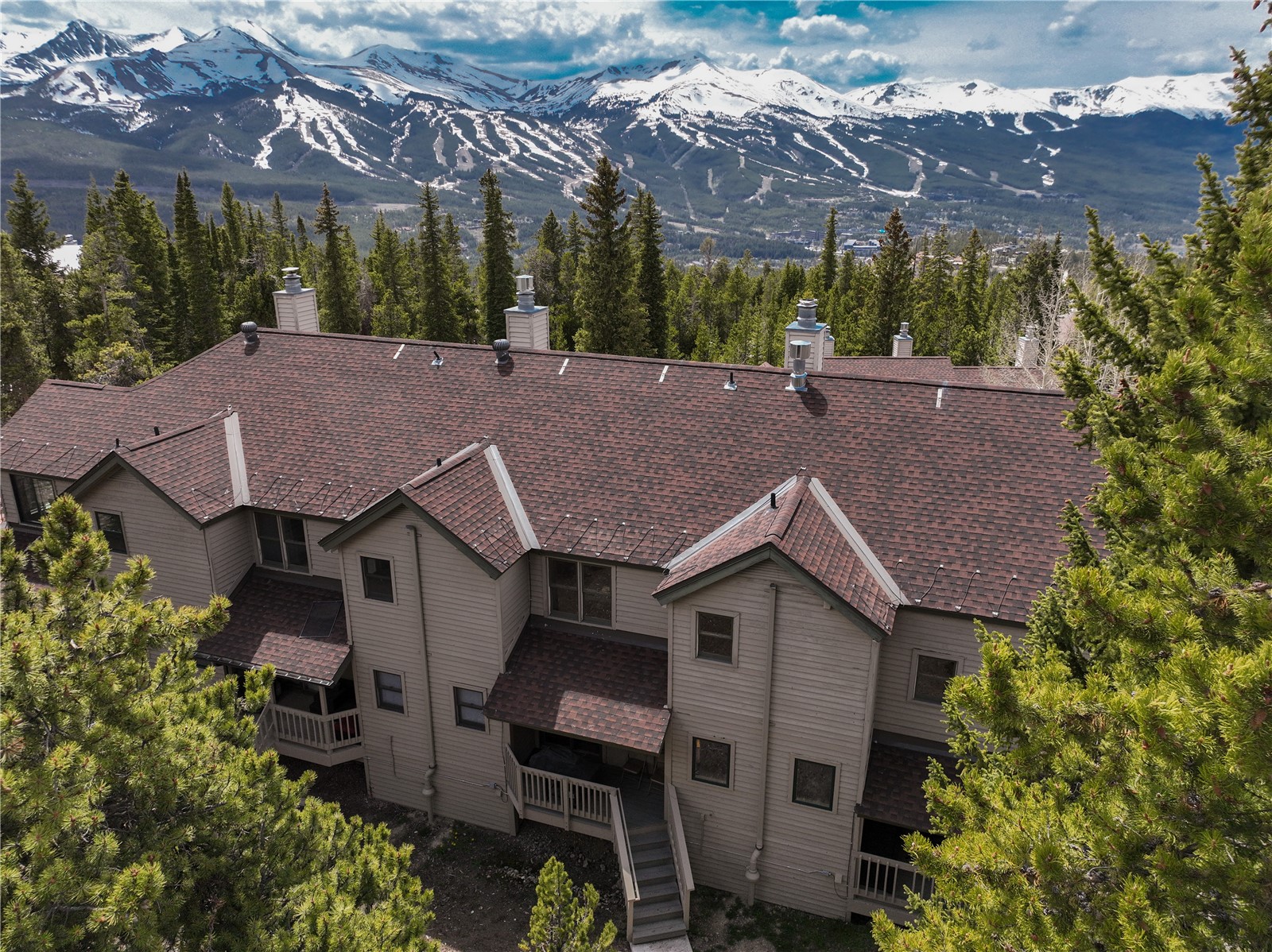 1120 Baldy Road, Unit 1120 Breckenridge, CO 80424 - Photo 28 of 38 High Timber townhomes and the Breckenridge Ski Resort.