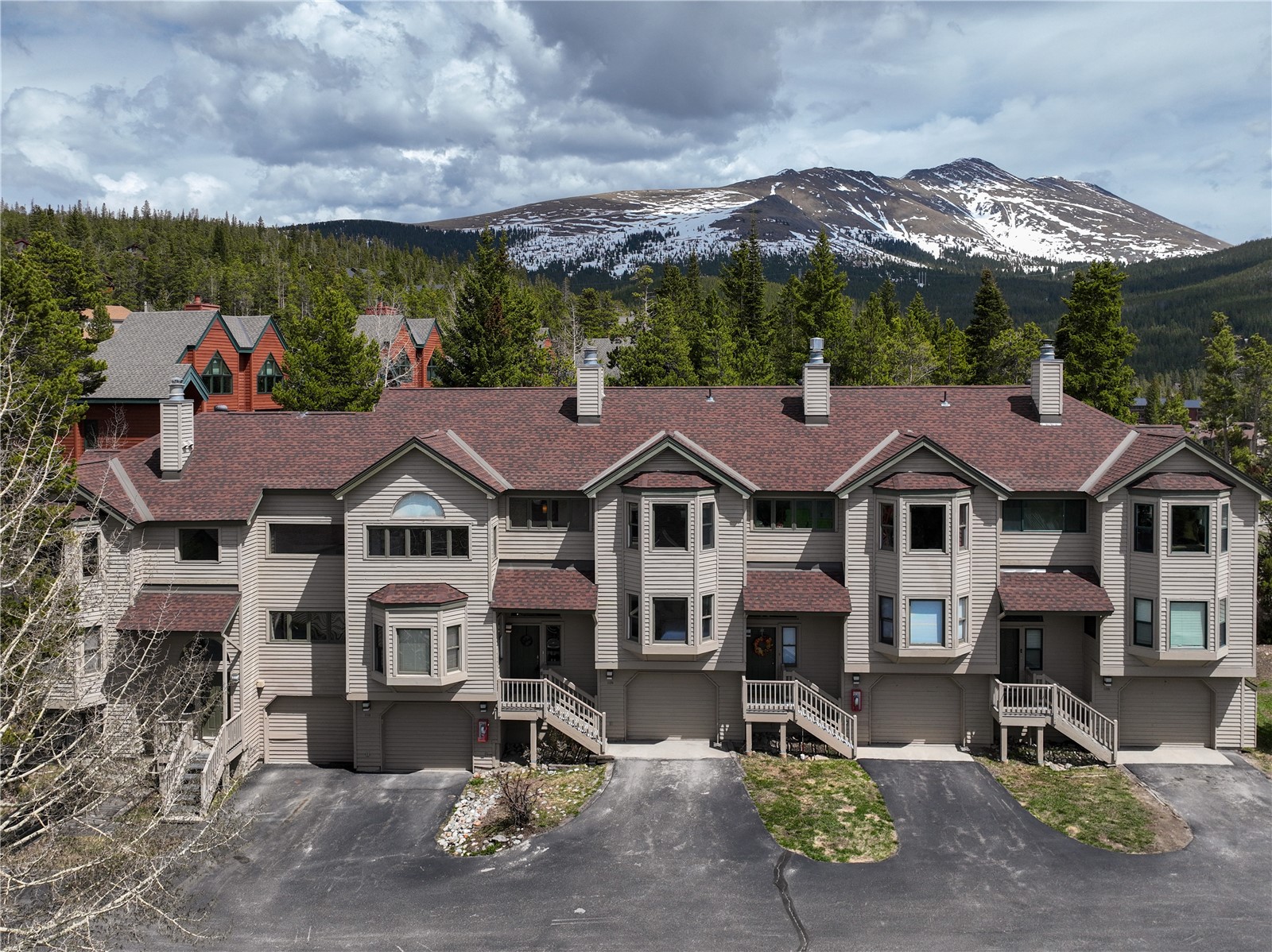 1120 Baldy Road, Unit 1120 Breckenridge, CO 80424 - Photo 34 of 38 Another view of High Timber Townhomes with Baldy Mountain to the east.