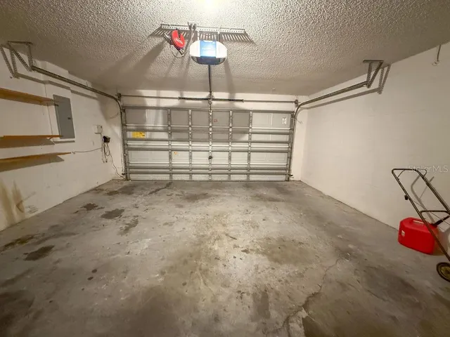 a view of a room with storage