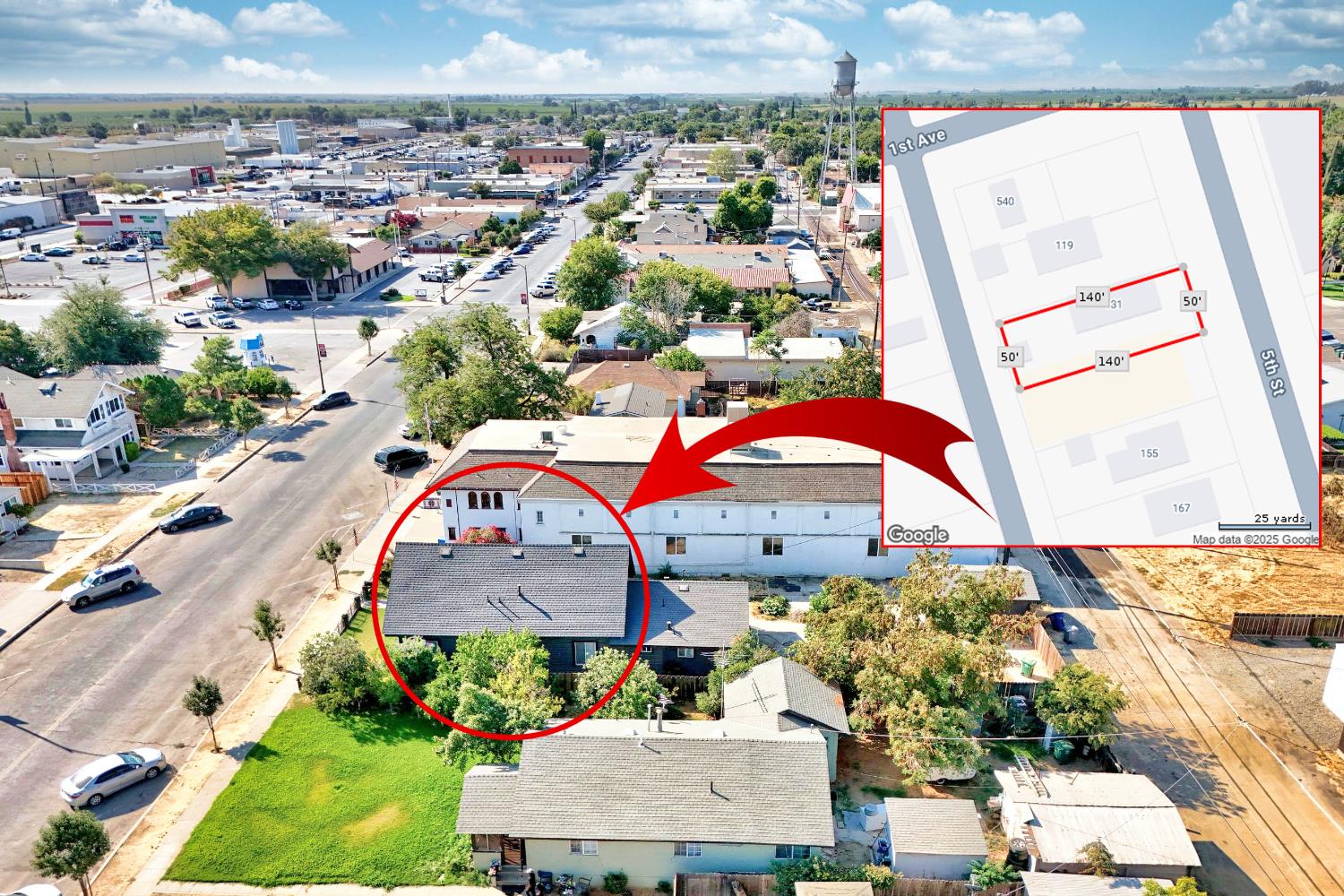 131 5th Street Gustine, CA 95322 - Photo 91 of 92 an aerial view of a house