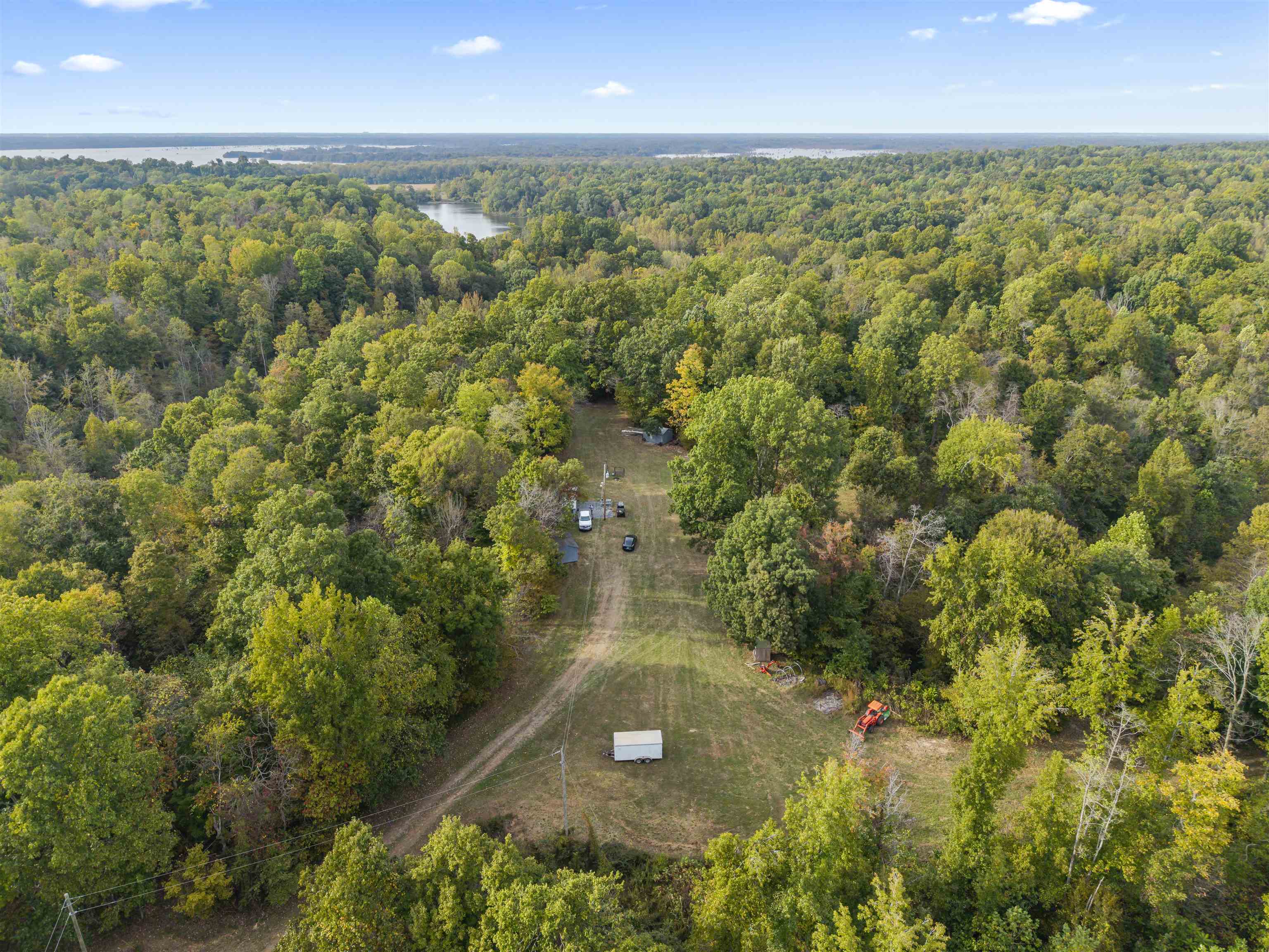 4830 Kendall Road Hornbeak, TN 38232 - Photo 21 of 37 an aerial view of a houses with a yard