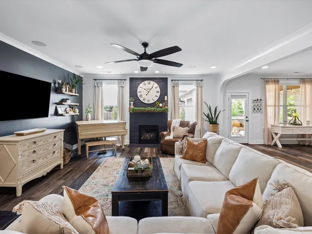 a room with furniture and a window