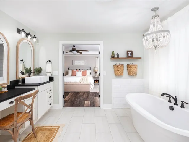 a view of balcony with furniture