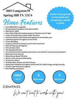 $850,000 | 3005 Langston Place, Spring Hill, TN 37174