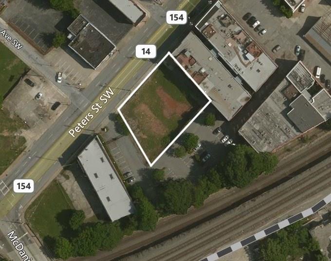 an aerial view of a residential houses