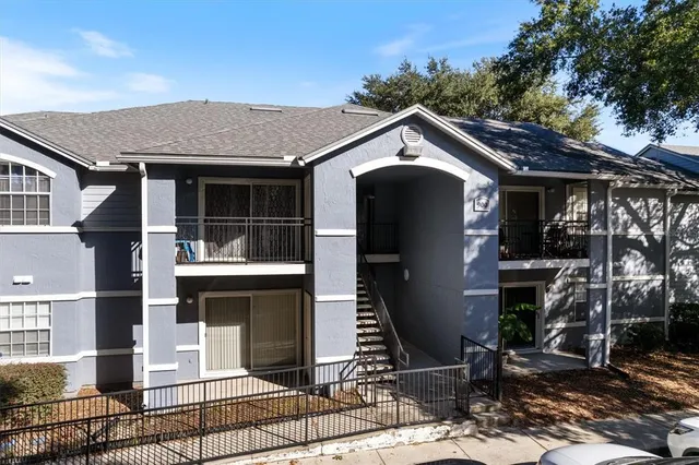 a front view of house with street