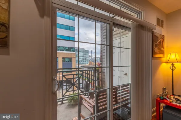a view of a balcony