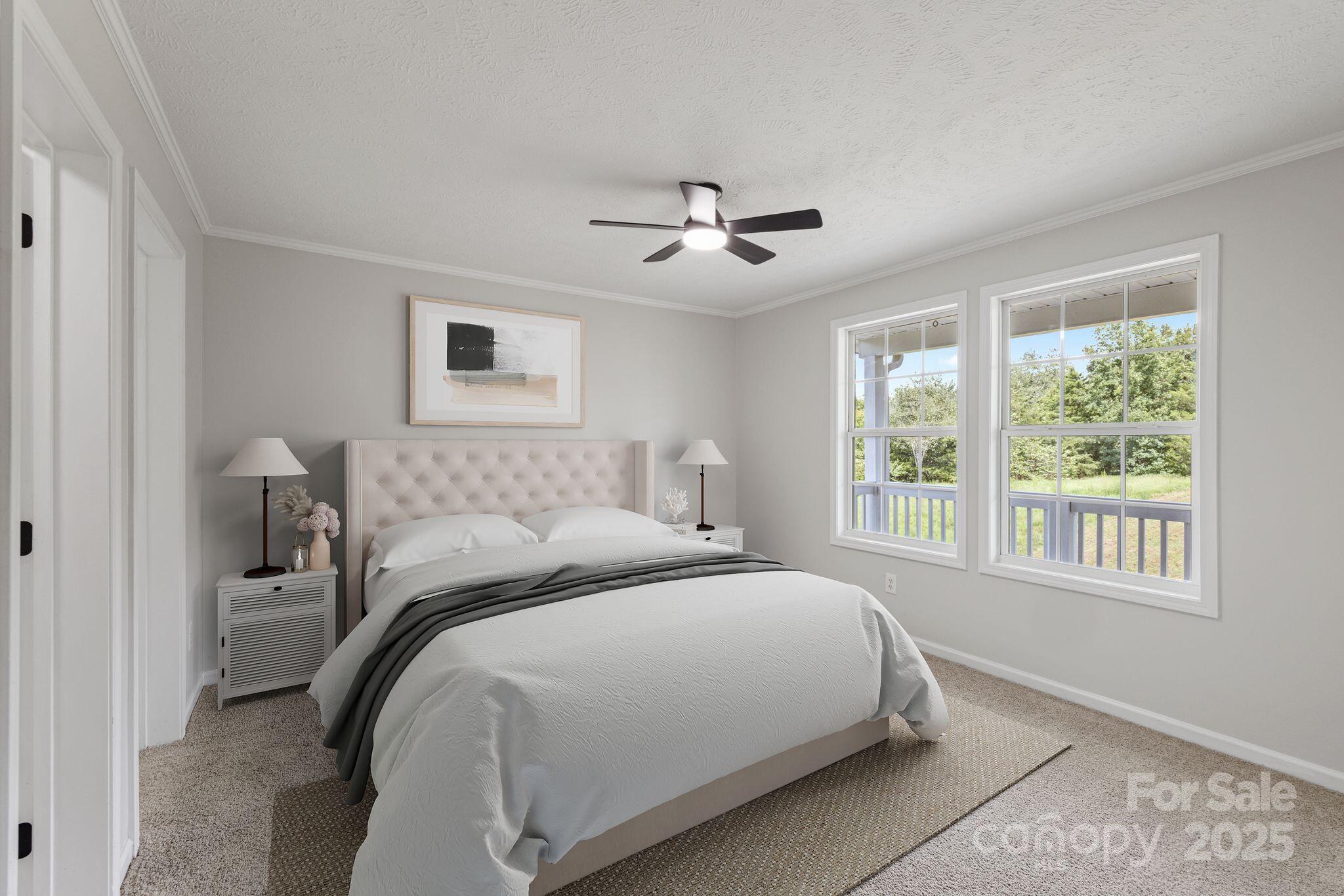 6708 Rebel Road Marshville, NC 28103 - Photo 15 of 41 a bedroom with a large bed and a window