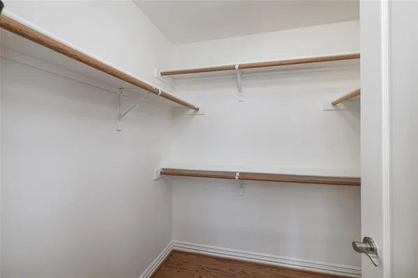 a close view of closet