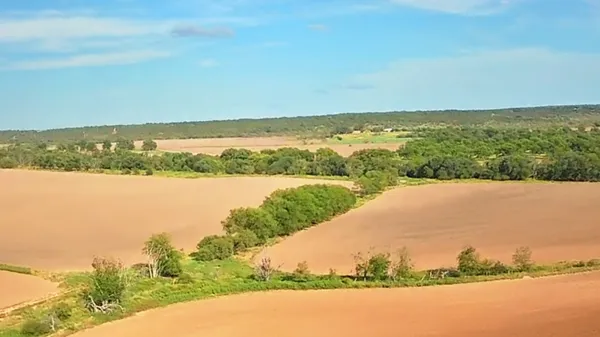 a view of a lake with a city view