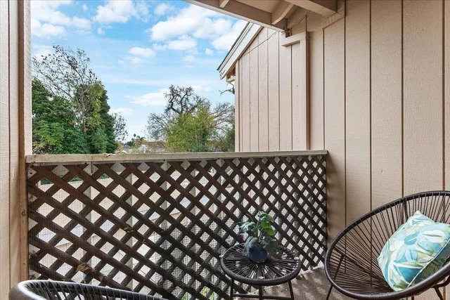 a side view of a black gate