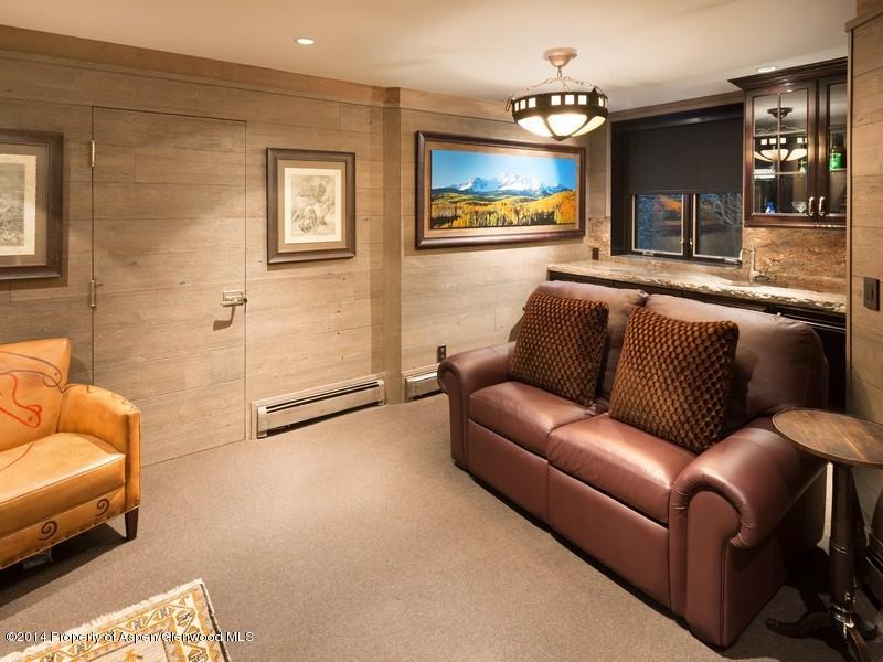 1423 Crystal Lake Road Aspen, CO 81611 - Photo 14 of 36 Fourth Bedroom/Media