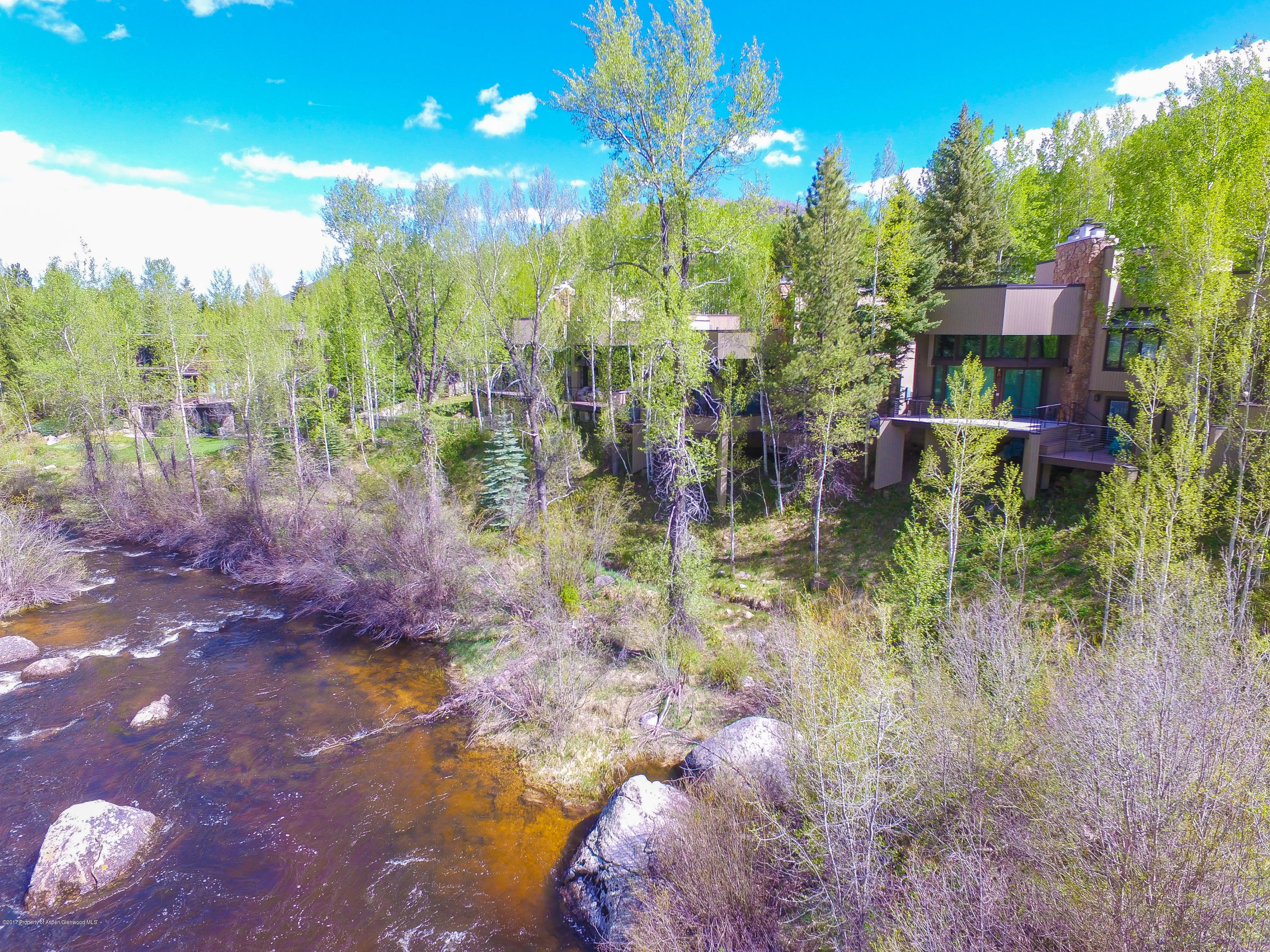 1423 Crystal Lake Road Aspen, CO 81611 - Photo 10 of 36 Aerial view from river