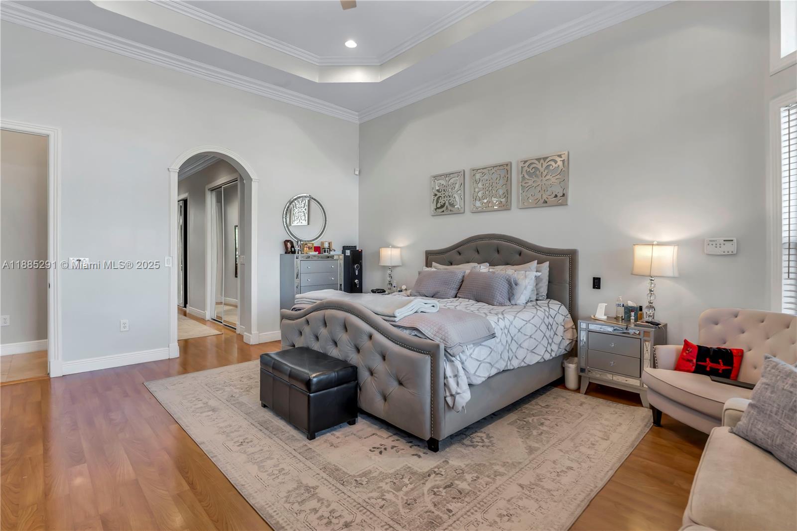 4166 Southwest 190th Avenue Miramar, FL 33029 - Photo 33 of 70 a bedroom with a bed and a couch