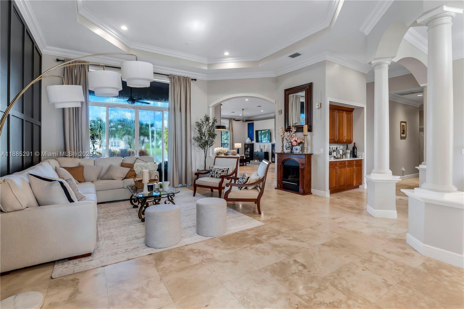 4166 Southwest 190th Avenue Miramar, FL 33029 - Photo 36 of 70 a living room with furniture and a large window