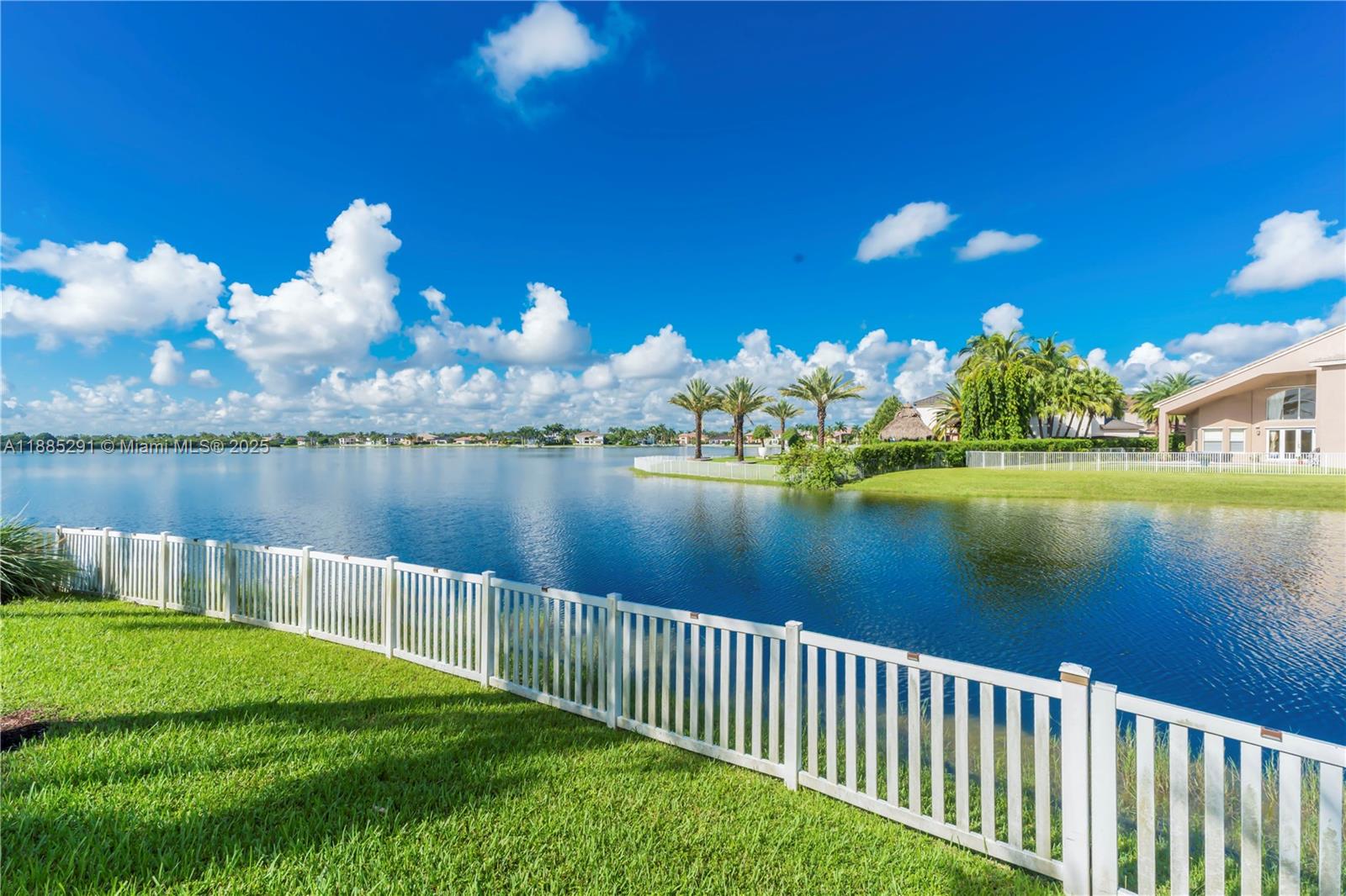 4166 Southwest 190th Avenue Miramar, FL 33029 - Photo 46 of 70 a view of a lake with a big yard