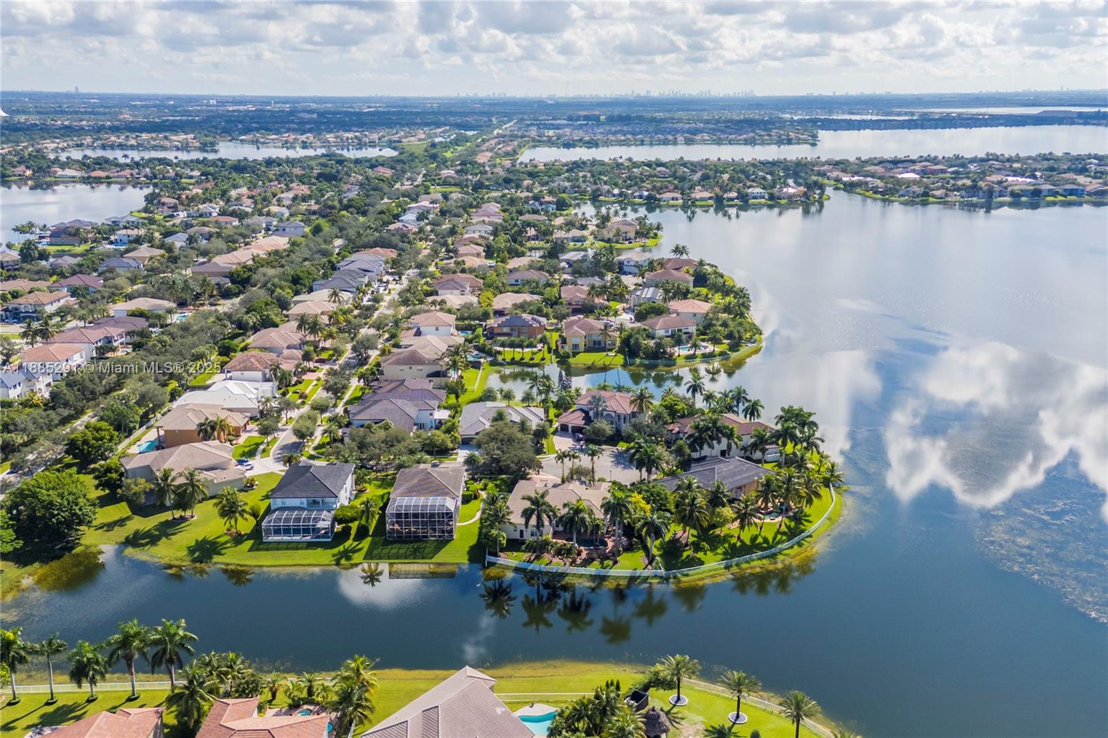 4166 Southwest 190th Avenue Miramar, FL 33029 - Photo 60 of 70 an aerial view of residential houses with outdoor space and lake view