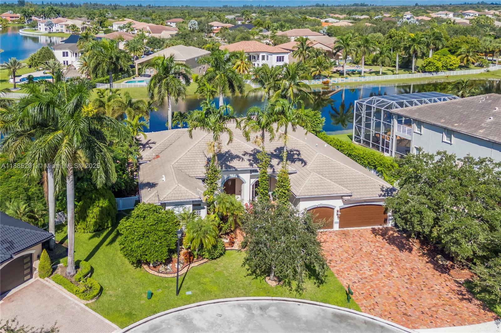 4166 Southwest 190th Avenue Miramar, FL 33029 - Photo 68 of 70 an aerial view of a house with yard swimming pool and outdoor seating