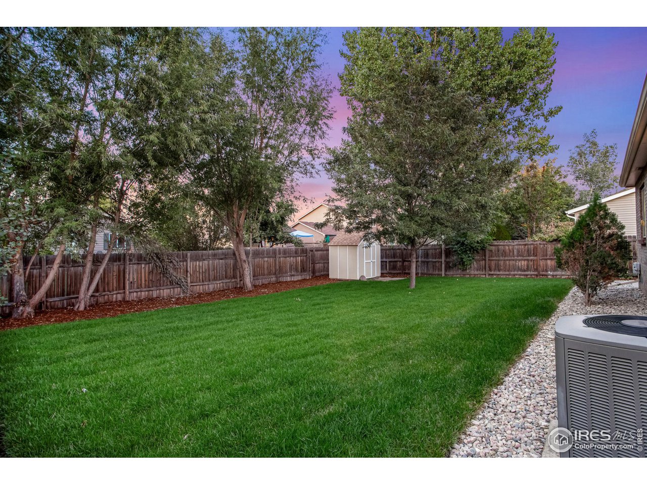 60 Lodgepole Drive Windsor, CO 80550 - Photo 26 of 27 a backyard of a house with lots of green space