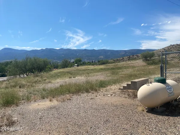 a view of a lake with a mountain