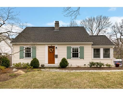 78 Cumberland Road Newton, MA 02465 - Photo 2 of 30 a house view with a garden space