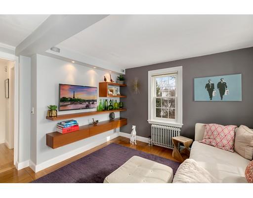 78 Cumberland Road Newton, MA 02465 - Photo 21 of 30 a living room with furniture and a flat screen tv