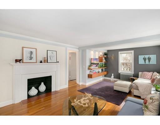 78 Cumberland Road Newton, MA 02465 - Photo 24 of 30 a living room with furniture and a fireplace