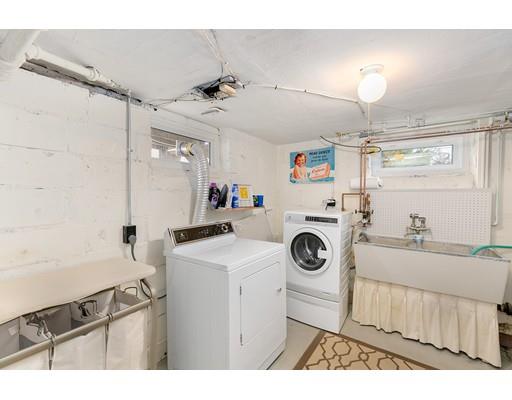 78 Cumberland Road Newton, MA 02465 - Photo 27 of 30 a utility room with sink dryer and washer