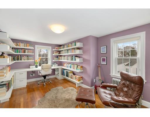 78 Cumberland Road Newton, MA 02465 - Photo 8 of 30 a living room with furniture and a book shelf