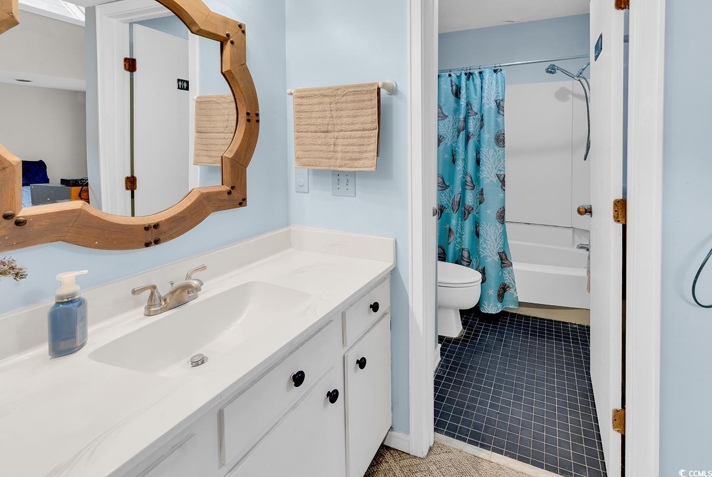 351 Lake Arrowhead Road, Unit 12347 Myrtle Beach, SC 29572 - Photo 21 of 36 Full bathroom with tile patterned flooring, vanity