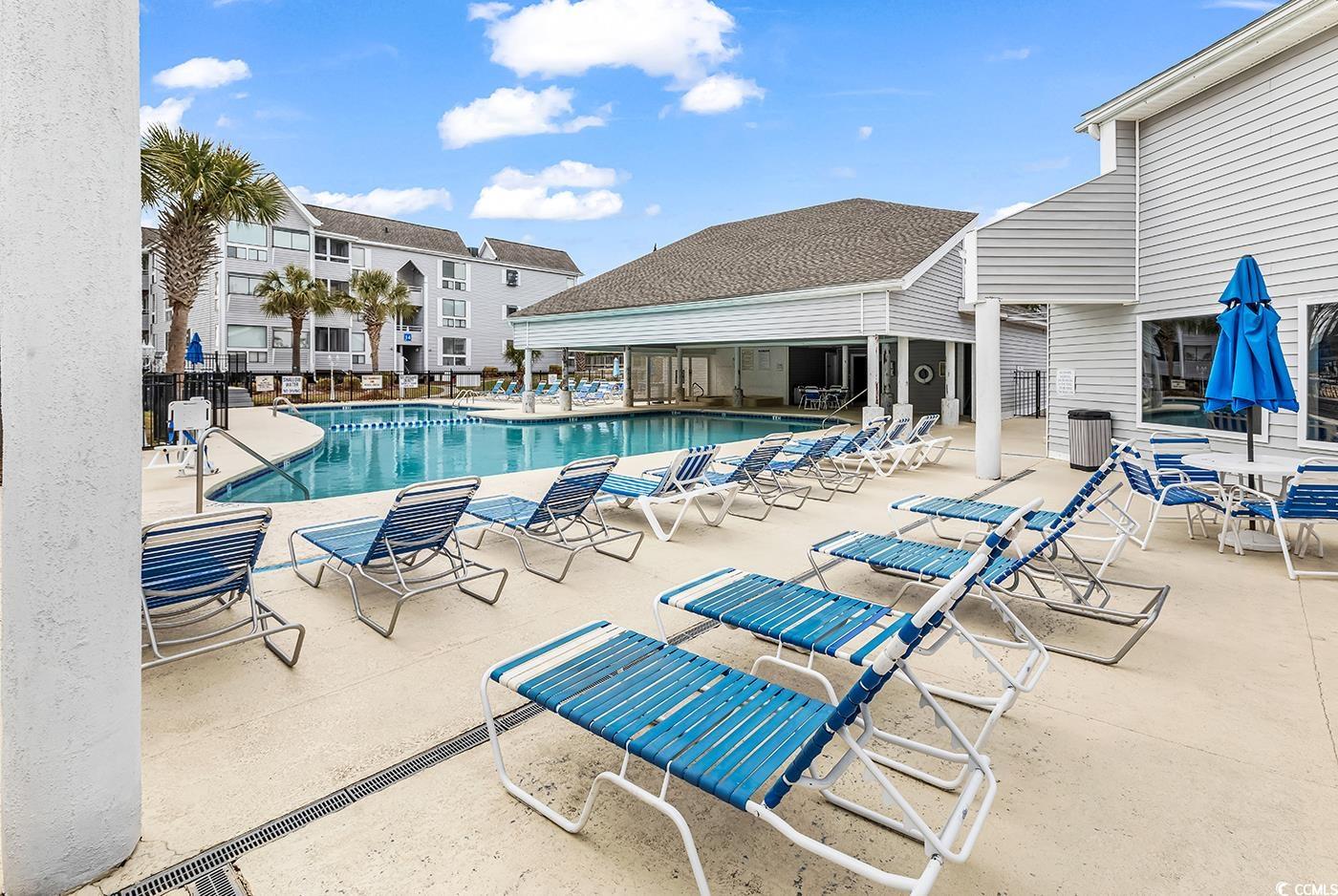 351 Lake Arrowhead Road, Unit 12347 Myrtle Beach, SC 29572 - Photo 30 of 36 Pool with a patio area and fence
