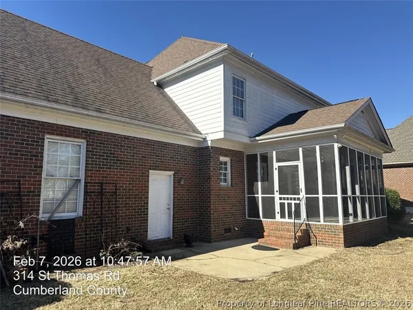 a front view of a house