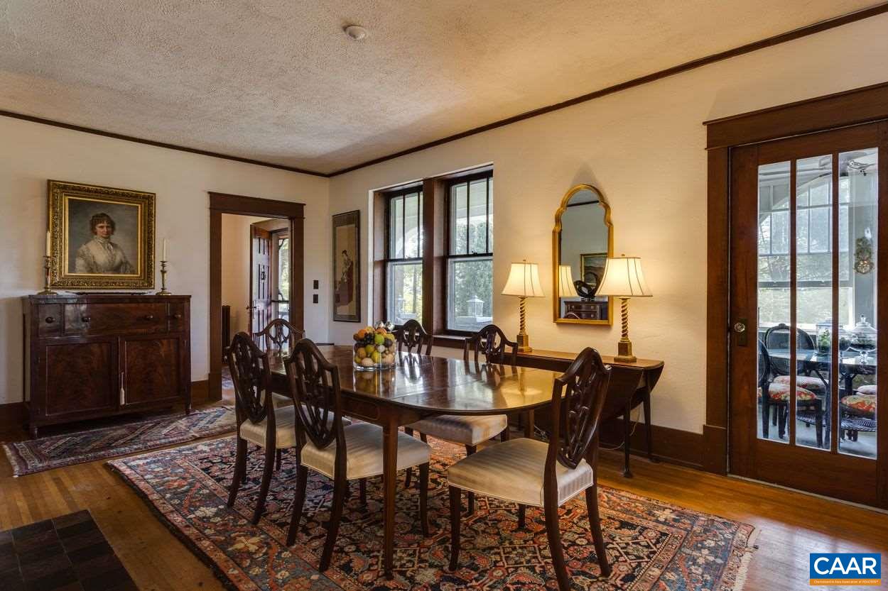 3211 Lowesville Road Roseland, VA 22967 - Photo 8 of 48 a view of a dining room with furniture window and wooden floor