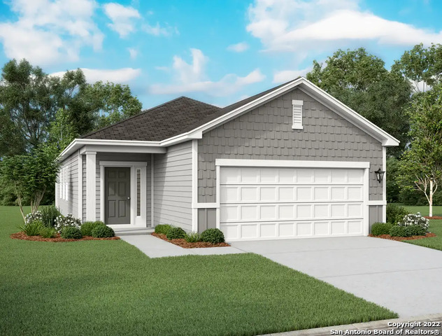 14402 Palm Ridge San Antonio, TX 78253 - Photo 1 of 1 a front view of a house with a yard and garage