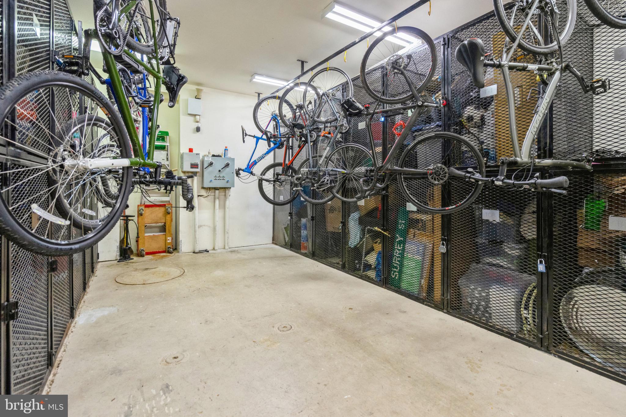 1520 O Street Northwest, Unit T8 Washington, DC 20005 - Photo 17 of 20 Secure bike room w/ one storage unit that conveys.