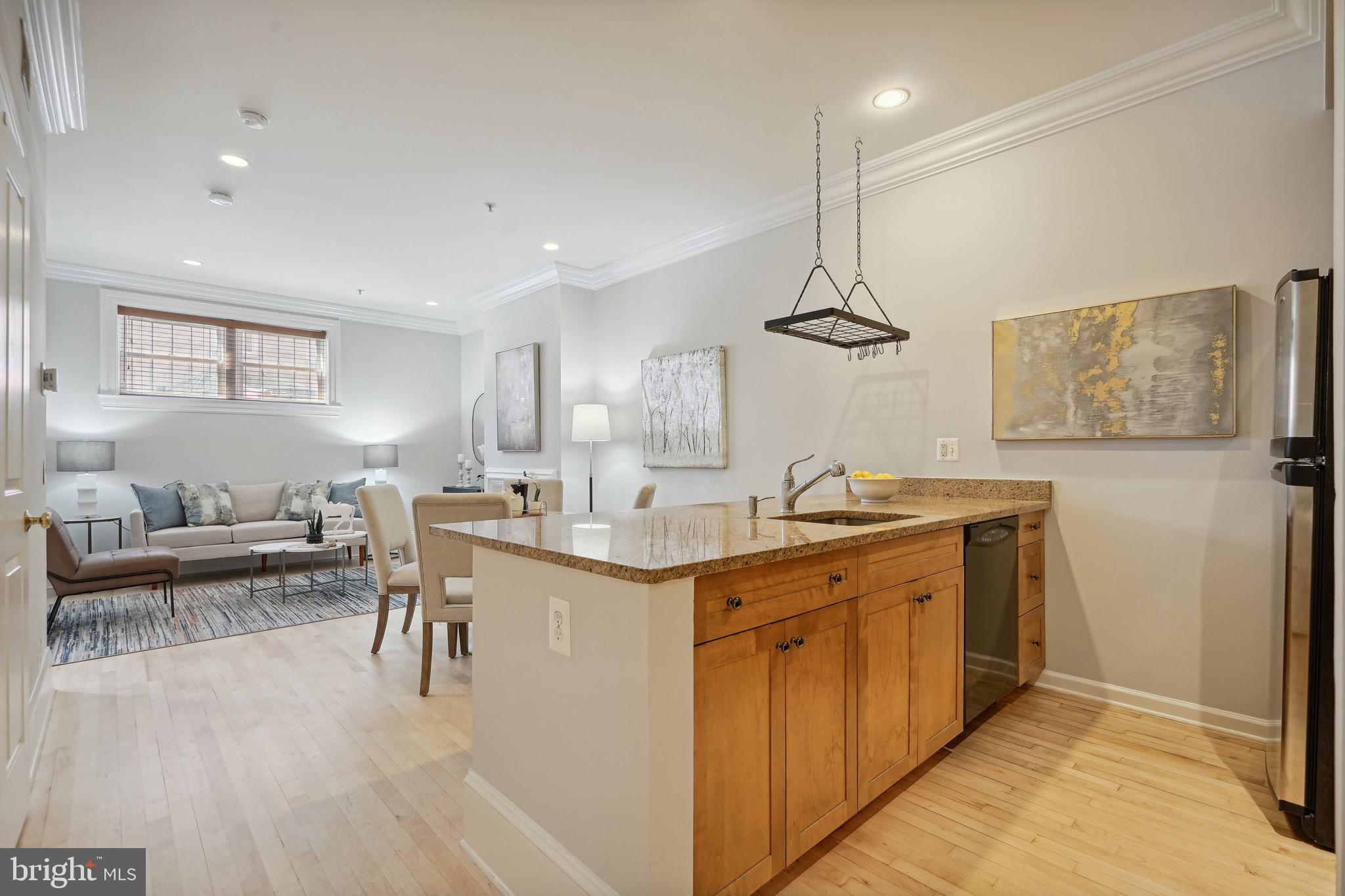 1520 O Street Northwest, Unit T8 Washington, DC 20005 - Photo 3 of 20 Newly refinished maple hardwood floors