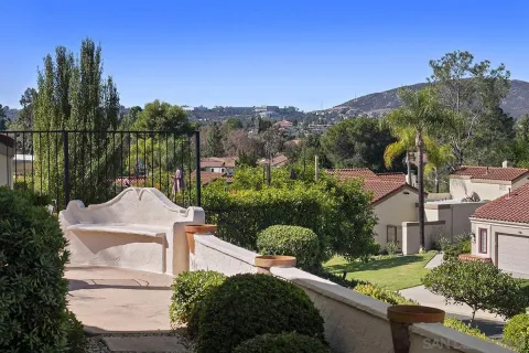an aerial view of residential house with outdoor space