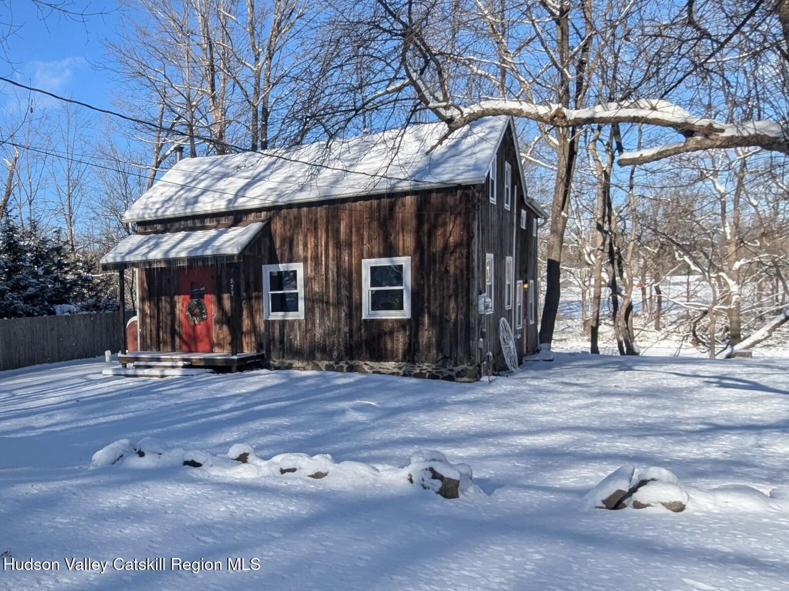 577 Berme Road High Falls, NY 12440 - Photo 3 of 30 Ext snowy front view