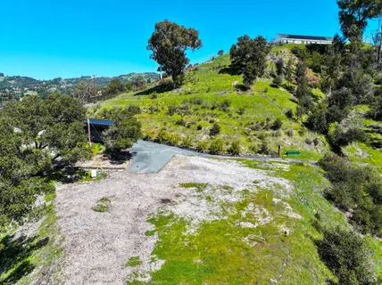 a view of a pathway with a yard