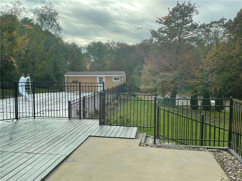 628 Saxonburg Road Butler, PA 16002 - Photo 3 of 46 a view of a deck with a fence