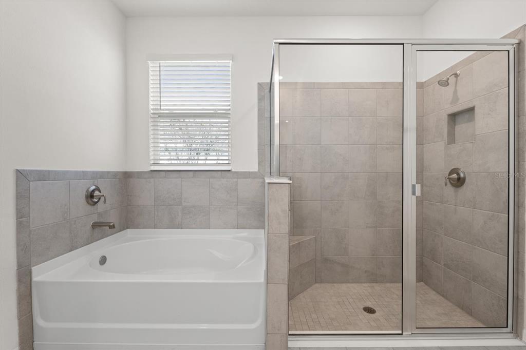 17738 Pastureland Avenue Lakewood Ranch, FL 34211 - Photo 18 of 50 a bathroom with a shower and a bathtub
