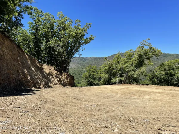 a view of a yard with a house